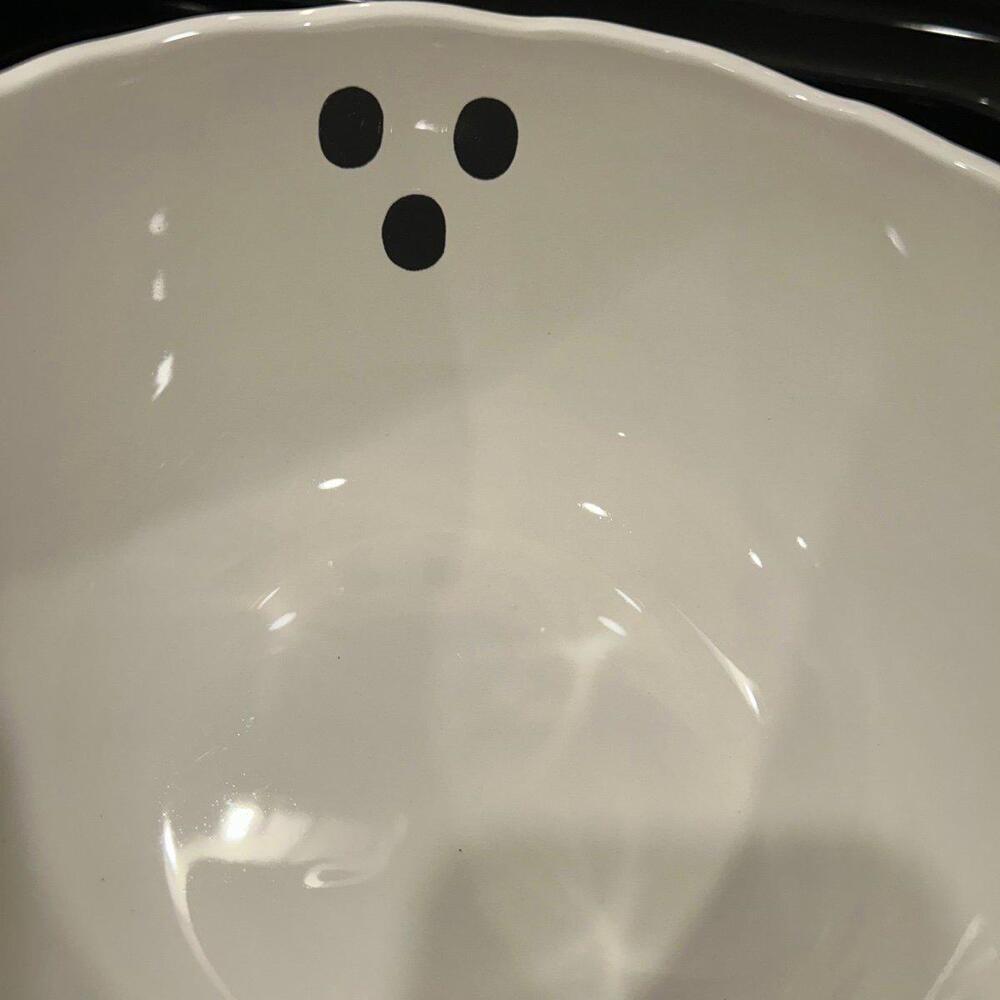 Boo Ghost Face Candy Bowl Dish - Picture 3 of 5